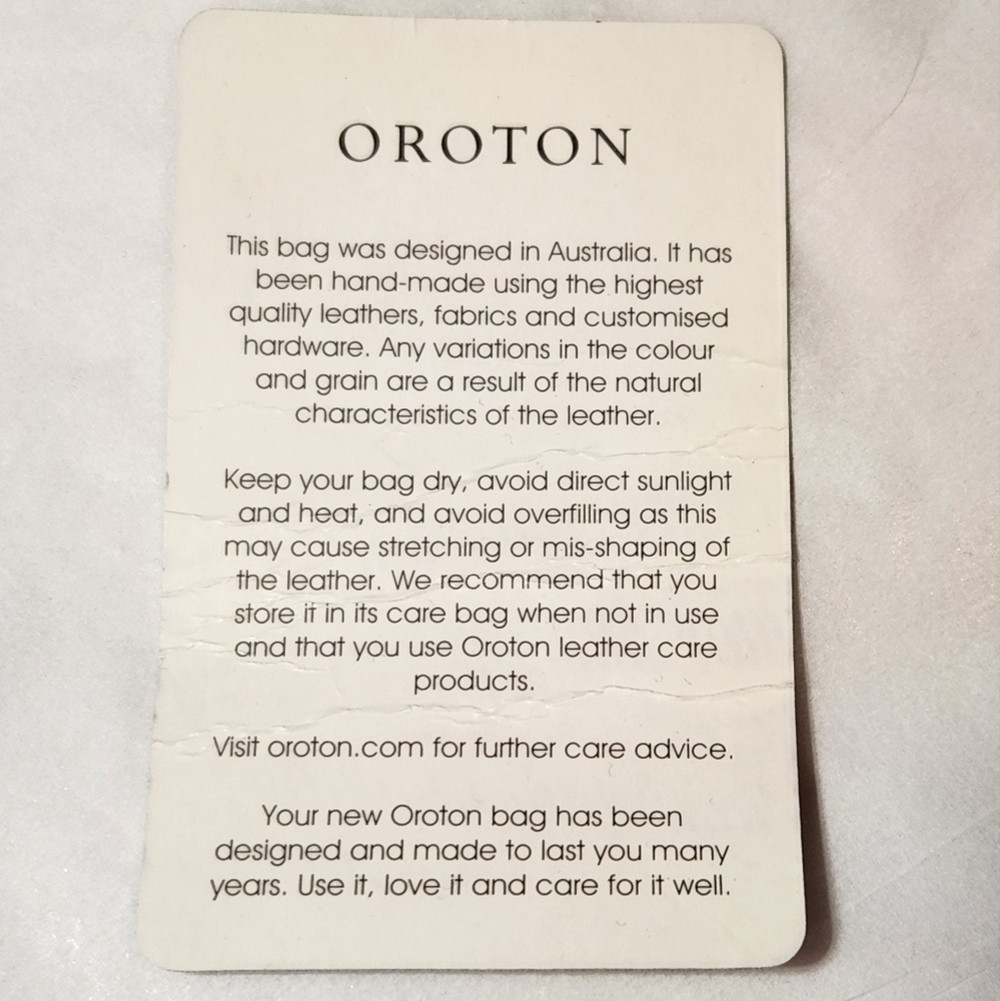 Oroton Black Large Pebbled Leather HandBag Travel Office - Picture 4 of 11
